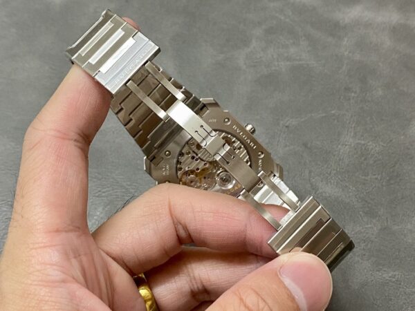 sy_no_610C18C744EFD43FF90C68569D4F84D3_8 BVLGARI Watch Automatic Mechanical Movement Stainless Steel Strap White Dial