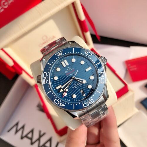 sy_no_611DC8F14ECBF31A489DB10AD4BB6246_0 Omega Seamaster Series 300m Diving Watch Automatic Mechanical Movement Blue Dial Stainless Steel Strap