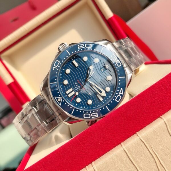 sy_no_611DC8F14ECBF31A489DB10AD4BB6246_5 Omega Seamaster Series 300m Diving Watch Automatic Mechanical Movement Blue Dial Stainless Steel Strap