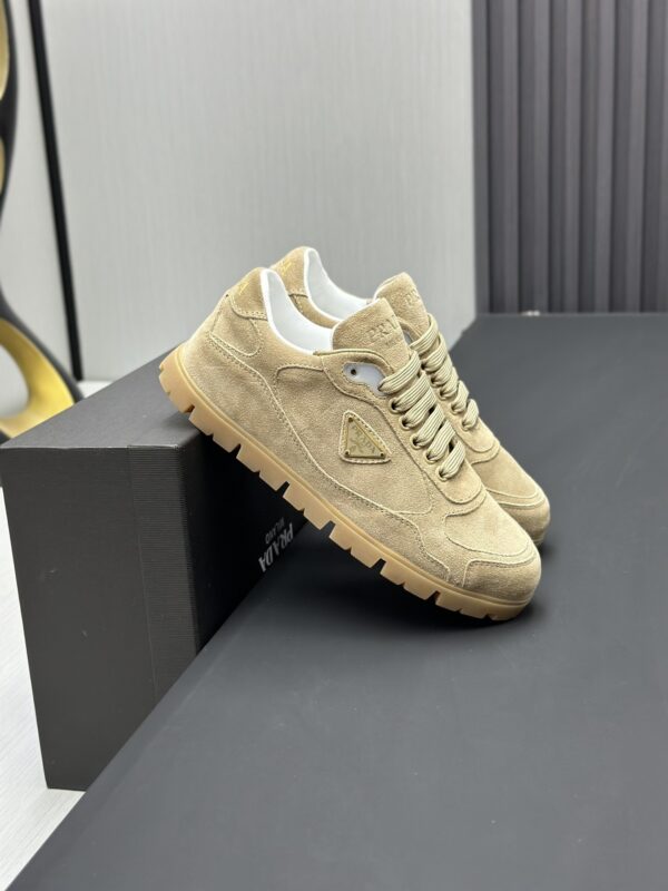 sy_no_61598B76A99B4A2C81CDF315858BD707_2 Prada Sand Suede Gold-Triangle Hiking Sneaker