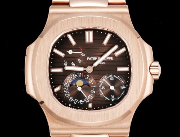 sy_no_61F424F446F5416F40D360E5C3D91A86_1 Patek Philippe Sporty Elegance NAUTILUS Series Nautilus Automatic Mechanical Movement Coffee colored Dial