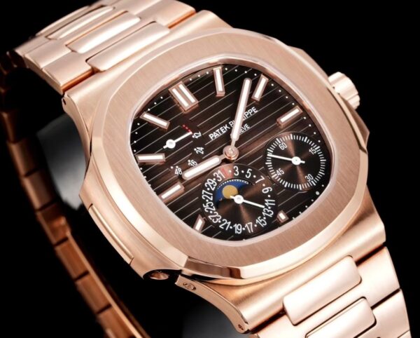 sy_no_61F424F446F5416F40D360E5C3D91A86_3 Patek Philippe Sporty Elegance NAUTILUS Series Nautilus Automatic Mechanical Movement Coffee colored Dial