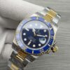 Rolex automatic mechanical movement 300 meter waterproof men's watch Swiss watch 40mm blue dial gold steel case