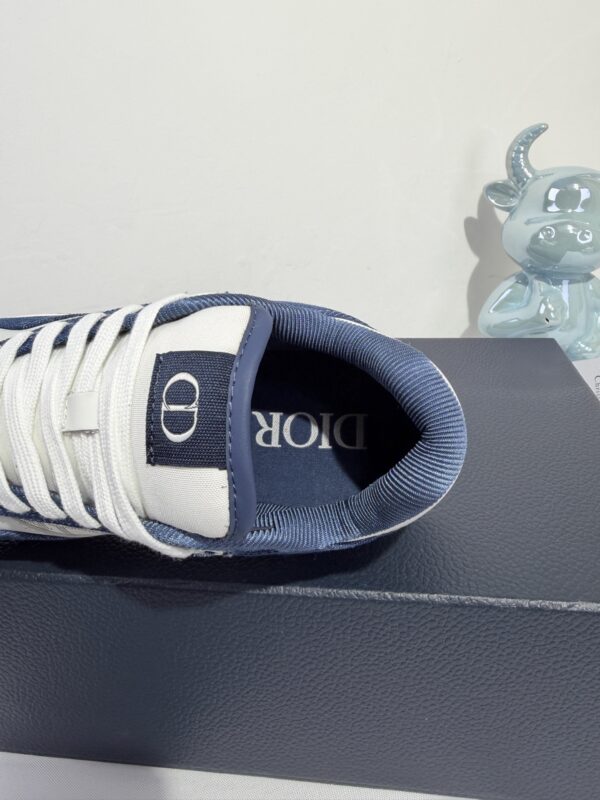 sy_no_62E0172D7F0A063FB54223314E7846E2_2 Dior Blue Denim White Rhinestone Logo Low Sneaker