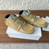 Dior Golden Suede Mid-Top Lace-Up Sneaker