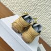 Dior Golden Suede Mid-Top Lace-Up Sneaker