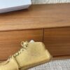 Dior Golden Suede Mid-Top Lace-Up Sneaker
