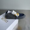 Dior Grey-Navy Suede Mesh Mid-Top Sneaker