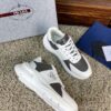 sy_no_67CFDDA6DA2DF1E67CD827184E08E911_2 Prada White Grey Leather Triangle Chunky Sneaker