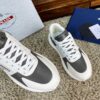 sy_no_67CFDDA6DA2DF1E67CD827184E08E911_3 Prada White Grey Leather Triangle Chunky Sneaker