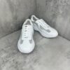 Prada America's Cup White Patent Mesh Sneaker