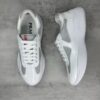 Prada America's Cup White Patent Mesh Sneaker