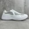 Prada America's Cup White Patent Mesh Sneaker