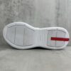 Prada America's Cup White Patent Mesh Sneaker