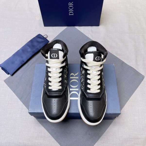 Dior Black B27-Inspired High-Top Sneaker