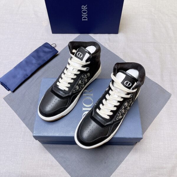 Dior Black B27-Inspired High-Top Sneaker