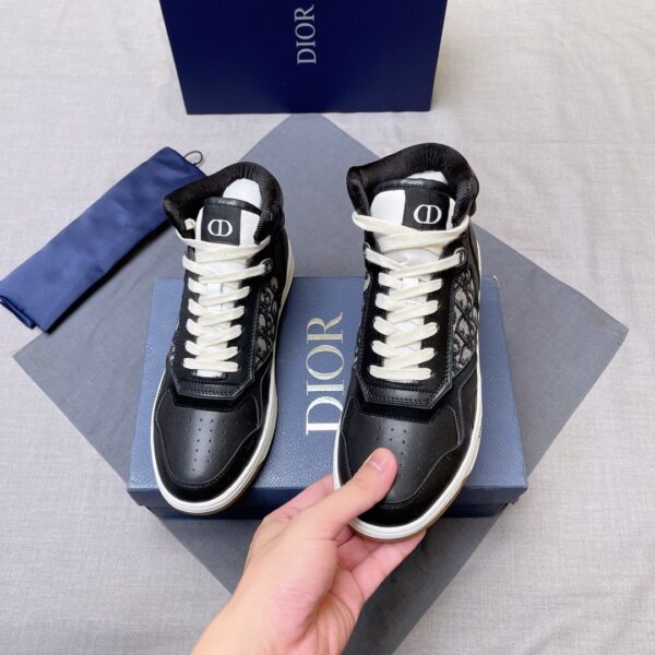 Dior Black B27-Inspired High-Top Sneaker