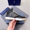 Dior Black B27-Inspired High-Top Sneaker