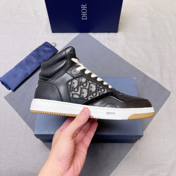 Dior Black B27-Inspired High-Top Sneaker