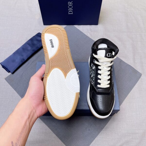 Dior Black B27-Inspired High-Top Sneaker
