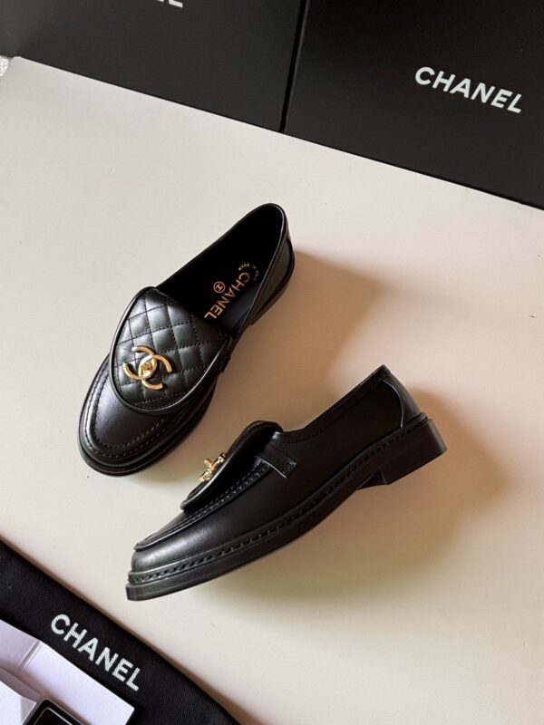 Chanel Black Quilted Turn-Lock Loafer Black-Quilted-Loafer