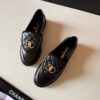 Chanel Black Quilted Turn-Lock Loafer Black-Quilted-Loafer