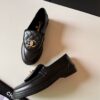 Chanel Black Quilted Turn-Lock Loafer Black-Quilted-Loafer
