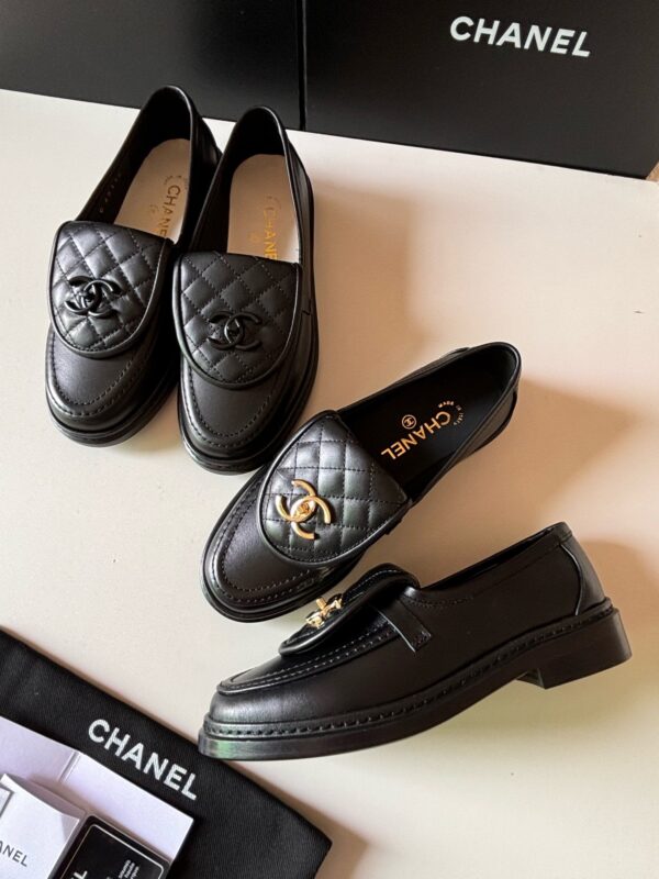 Chanel Black Quilted Turn-Lock Loafer Black-Quilted-Loafer