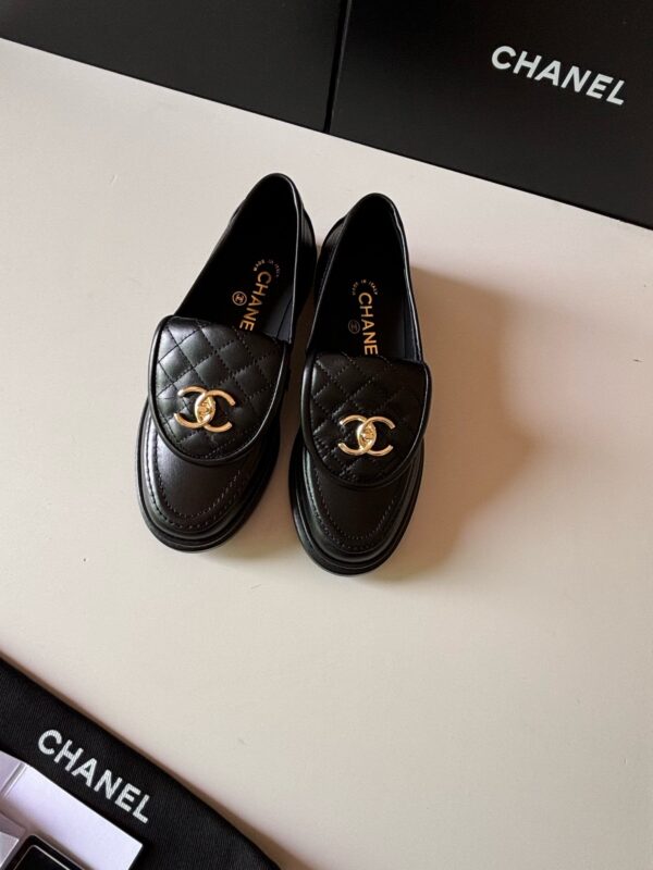 Chanel Black Quilted Turn-Lock Loafer Black-Quilted-Loafer