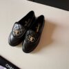 Chanel Black Quilted Turn-Lock Loafer Black-Quilted-Loafer