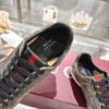 sy_no_6A5D2BB58FF4E0532E3254B40BBF5809_5 Gucci Distressed Grey / Charcoal Suede & Canvas Sneaker with Web Stripe