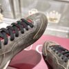 sy_no_6A5D2BB58FF4E0532E3254B40BBF5809_6 Gucci Distressed Grey / Charcoal Suede & Canvas Sneaker with Web Stripe