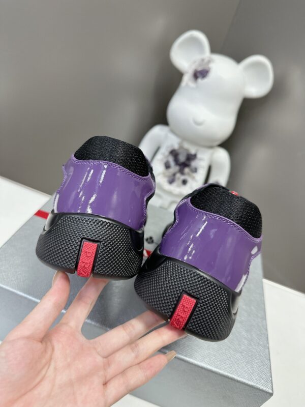 Prada America's Cup Purple Patent Mesh Sneaker
