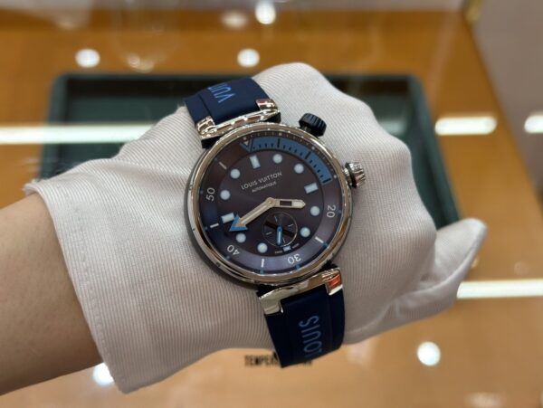 sy_no_6B22304B60296AB46C3D16AC87EC5054_7 LOUIS VUITTON TABOUR series watches with automatic mechanical movement, rubber strap, men's watch, 100 meter waterproof