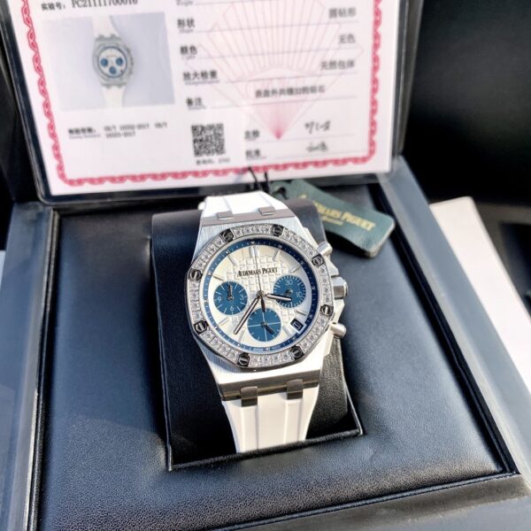 sy_no_6B39DDFE1FE3E628A1CD5396BED901AE_3 AUDEMARS PIGUET Offshore Series Mechanical Movement White Dial Stainless Steel Case Rubber Strap