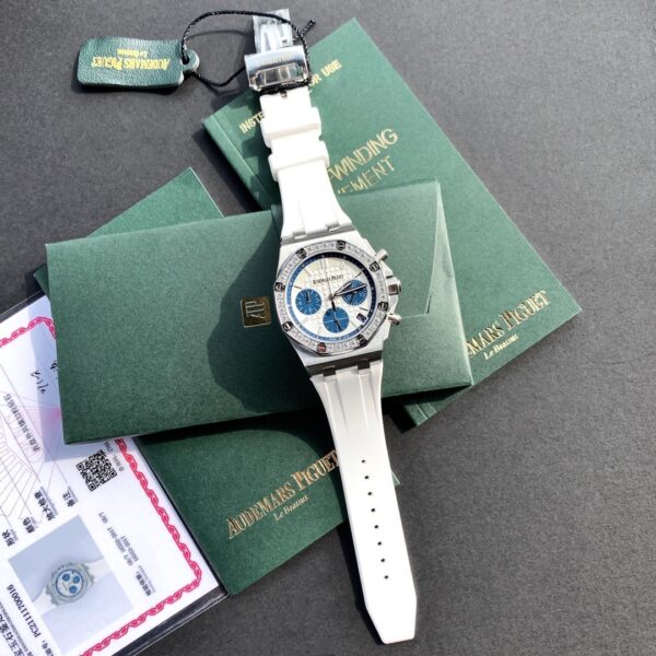 sy_no_6B39DDFE1FE3E628A1CD5396BED901AE_4 AUDEMARS PIGUET Offshore Series Mechanical Movement White Dial Stainless Steel Case Rubber Strap