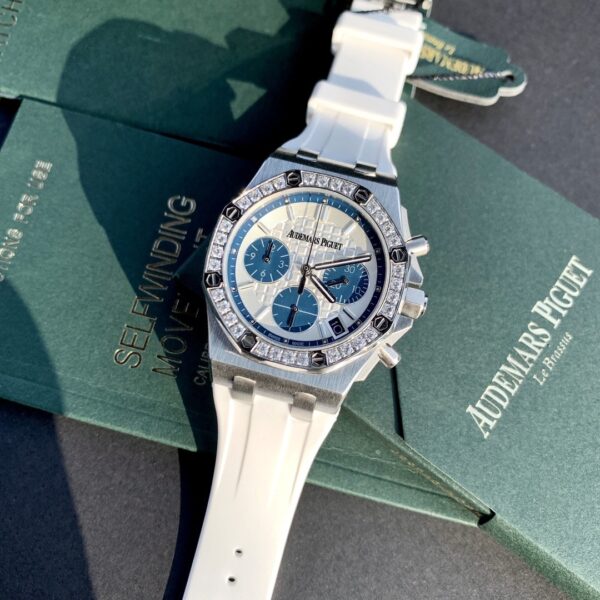 sy_no_6B39DDFE1FE3E628A1CD5396BED901AE_7 AUDEMARS PIGUET Offshore Series Mechanical Movement White Dial Stainless Steel Case Rubber Strap