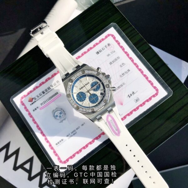 sy_no_6B39DDFE1FE3E628A1CD5396BED901AE_8 AUDEMARS PIGUET Offshore Series Mechanical Movement White Dial Stainless Steel Case Rubber Strap