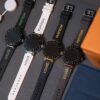LOUIS VUITTON TAMBOUR HORIZON LIGHT UP Series QAD02Z Smart Watch LV Printed Full Touch Screen Fashion Item