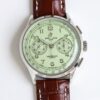 BREITLING Centennial Lingpuya Series Manual Mechanical Movement 100m Waterproof Men's Watch Swiss Watch Green Dial Stainless Steel Case