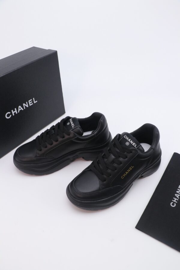 sy_no_6C311702F4FE0768E07A4D6305187967_3 Chanel Low‑Top Leather Sneaker All‑Black