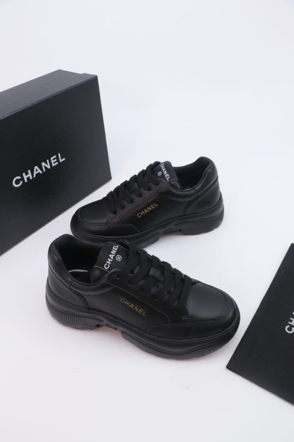sy_no_6C311702F4FE0768E07A4D6305187967_4 Chanel Low‑Top Leather Sneaker All‑Black