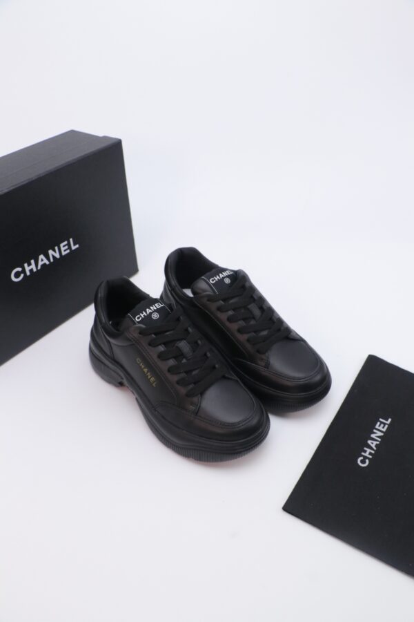 sy_no_6C311702F4FE0768E07A4D6305187967_5 Chanel Low‑Top Leather Sneaker All‑Black