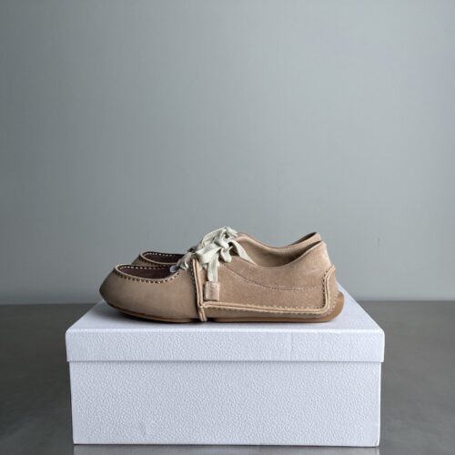 Dior Beige-Brown Suede Mesh Low-Top Sneaker