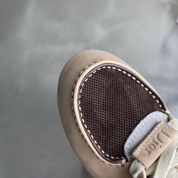sy_no_6C35EBEE4FA2F786F50A9C69FD397CD1_4 Dior Beige-Brown Suede Mesh Low-Top Sneaker