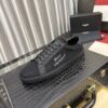 sy_no_6C51ED5EED222FD6CE656DBC0B41F7FE_0 Saint Laurent Black Canvas Black Leather Low-Top Sneaker