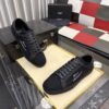 sy_no_6C51ED5EED222FD6CE656DBC0B41F7FE_2 Saint Laurent Black Canvas Black Leather Low-Top Sneaker