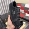 sy_no_6C51ED5EED222FD6CE656DBC0B41F7FE_3 Saint Laurent Black Canvas Black Leather Low-Top Sneaker