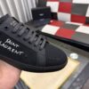 sy_no_6C51ED5EED222FD6CE656DBC0B41F7FE_5 Saint Laurent Black Canvas Black Leather Low-Top Sneaker