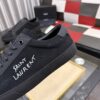 sy_no_6C51ED5EED222FD6CE656DBC0B41F7FE_6 Saint Laurent Black Canvas Black Leather Low-Top Sneaker